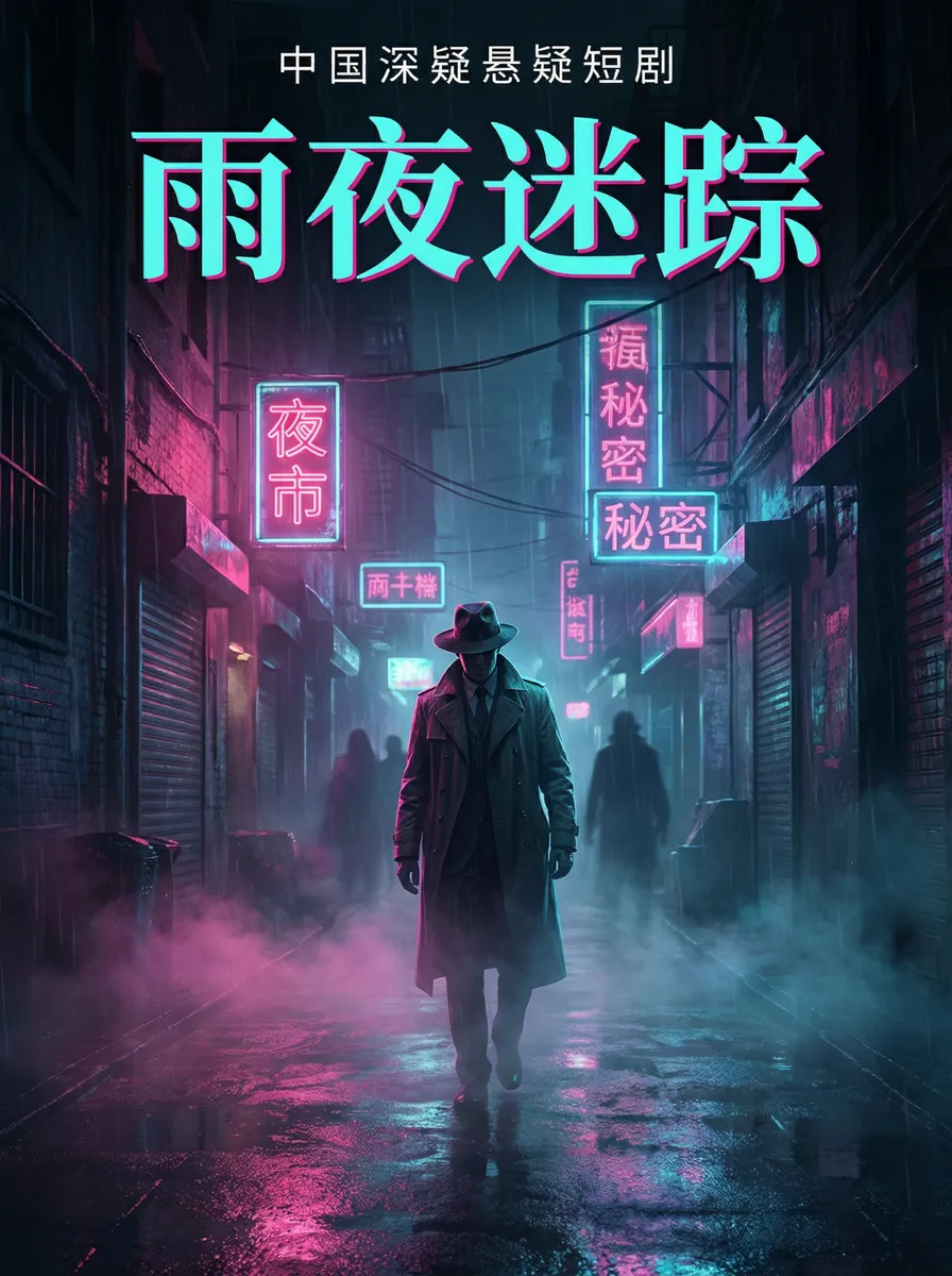 大江大河所有演员表 悬疑追踪短剧 - 雨夜迷踪海报